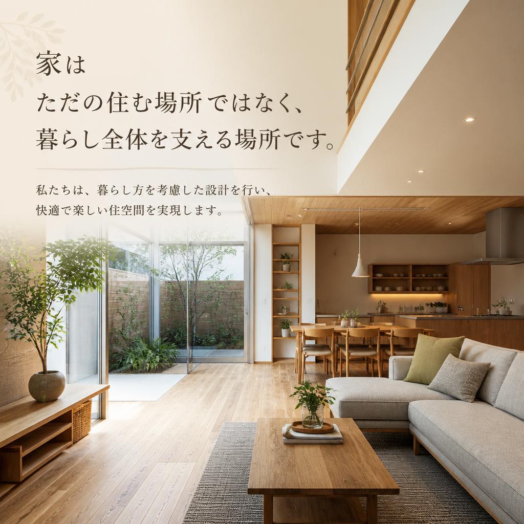 暮らし方から考える住まいの設計