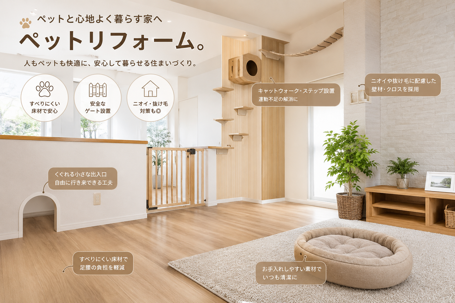 愛犬ともっと快適に暮らすためのリフォームをしませんか？