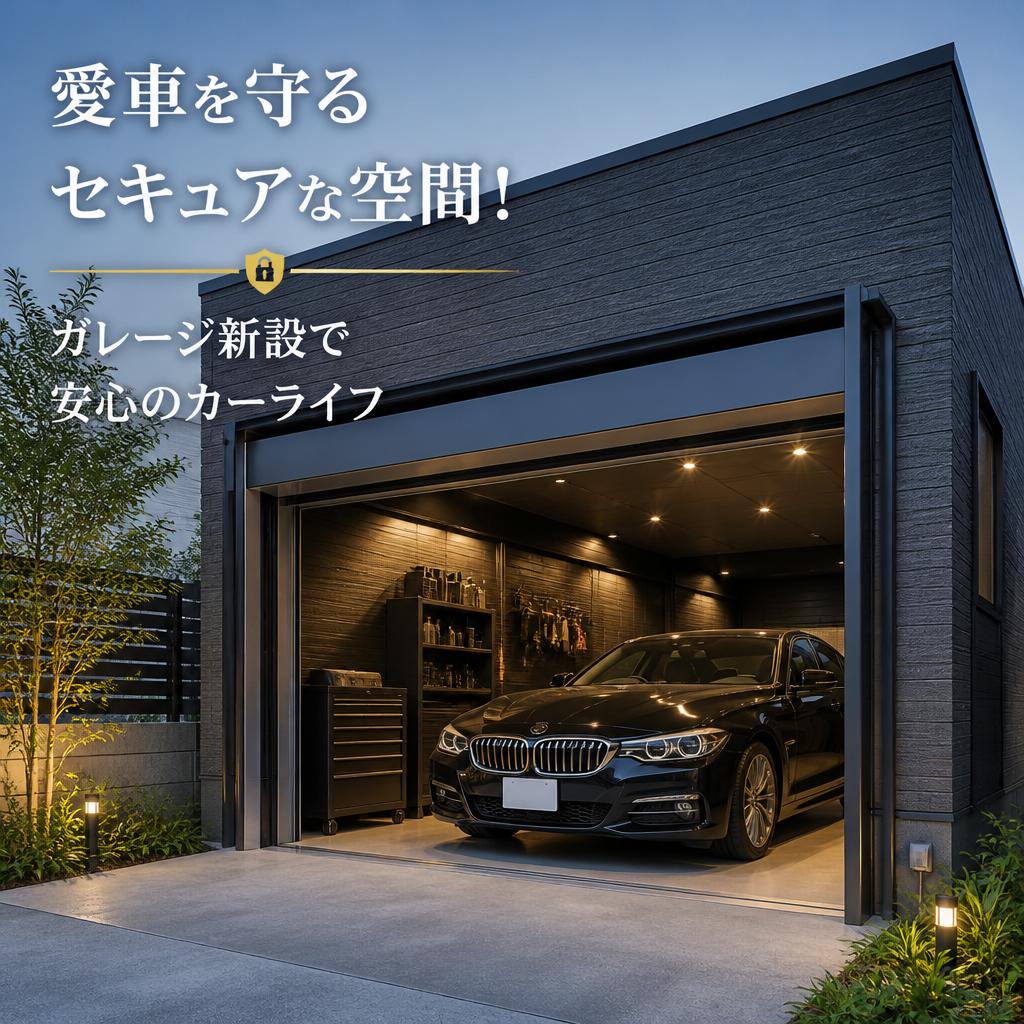 愛車を守るセキュアな空間！ガレージ新設で安心のカーライフ
