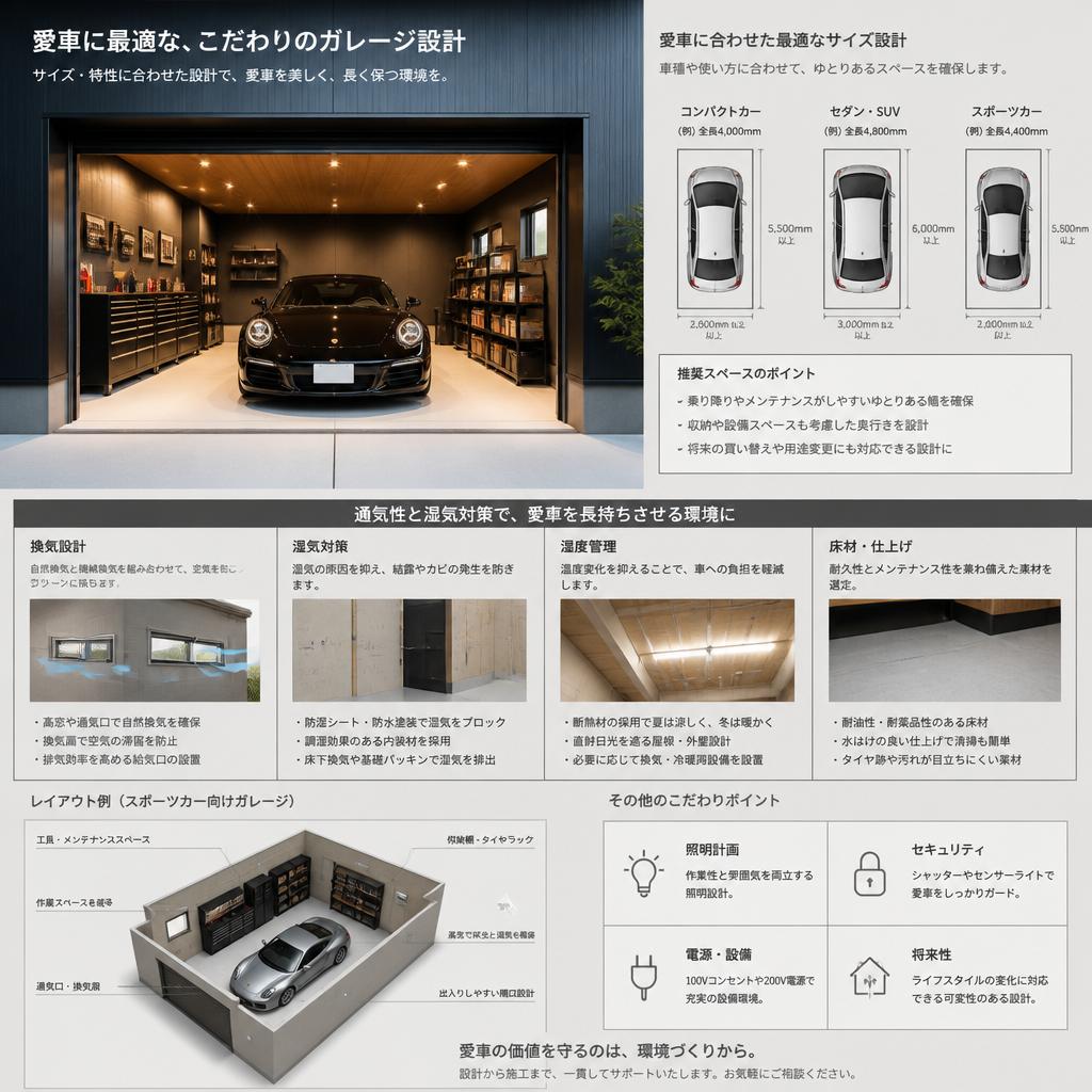 愛車保管のための最適な設計