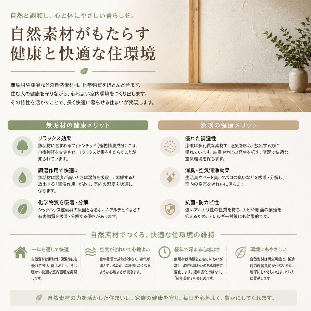 自然素材の魅力とその効果