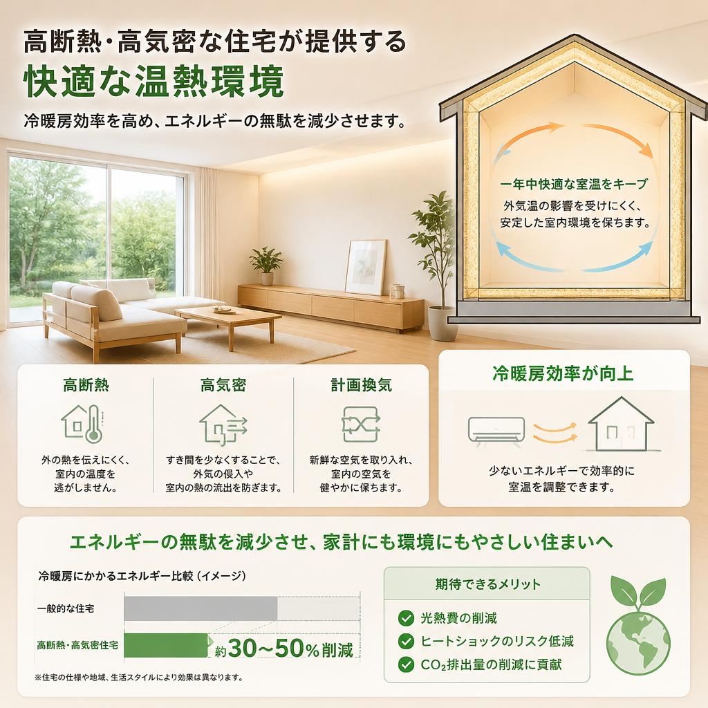 高断熱・高気密のメリット