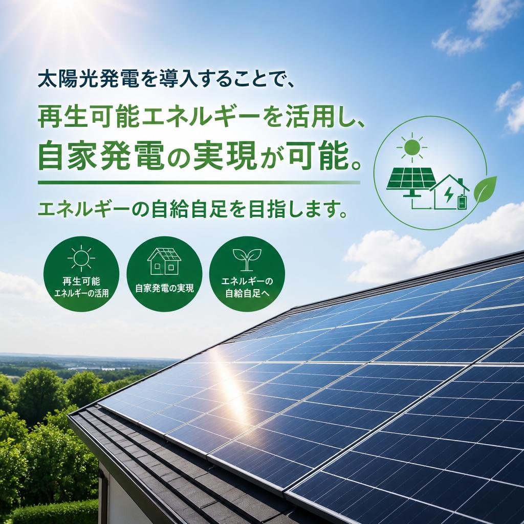 太陽光発電システムのメリット