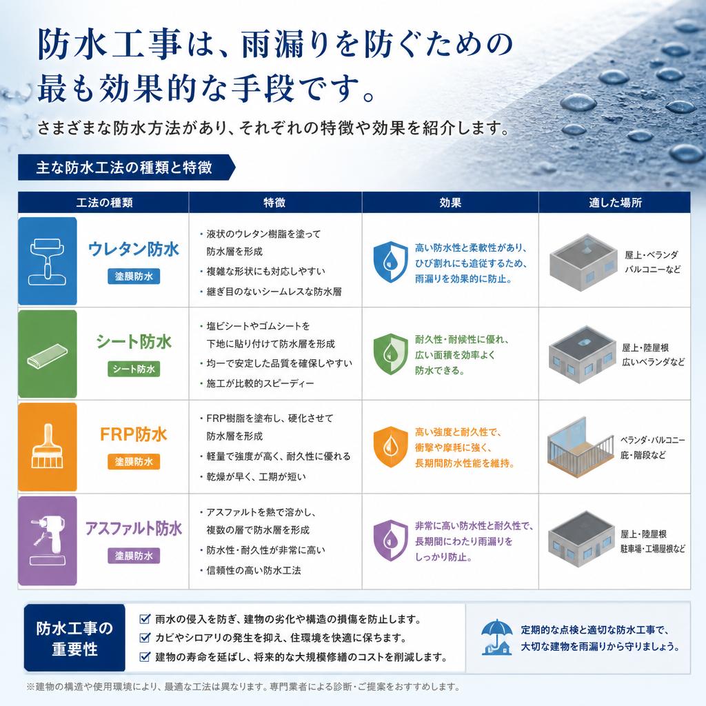 効果的な防水工事の方法