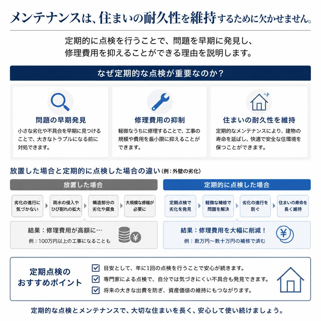 定期的なメンテナンスが鍵
