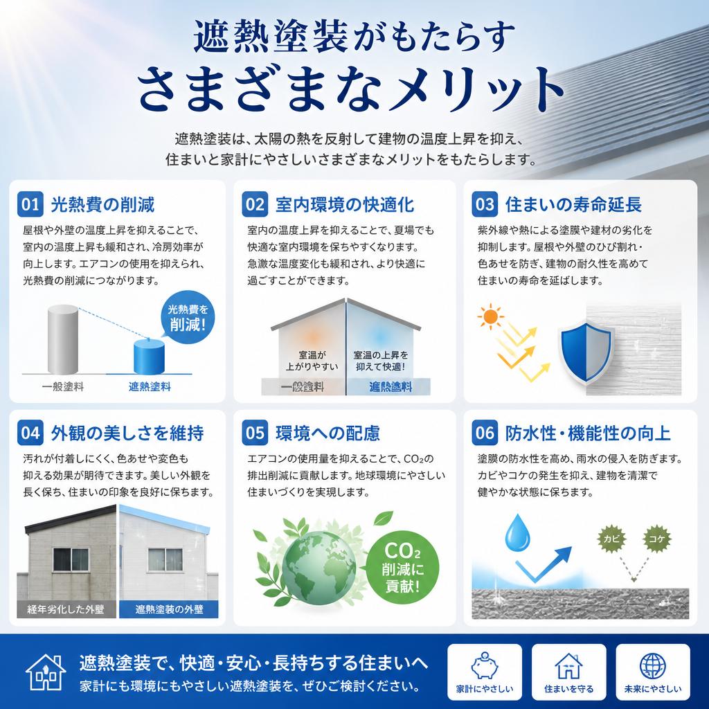 遮熱塗装のメリット