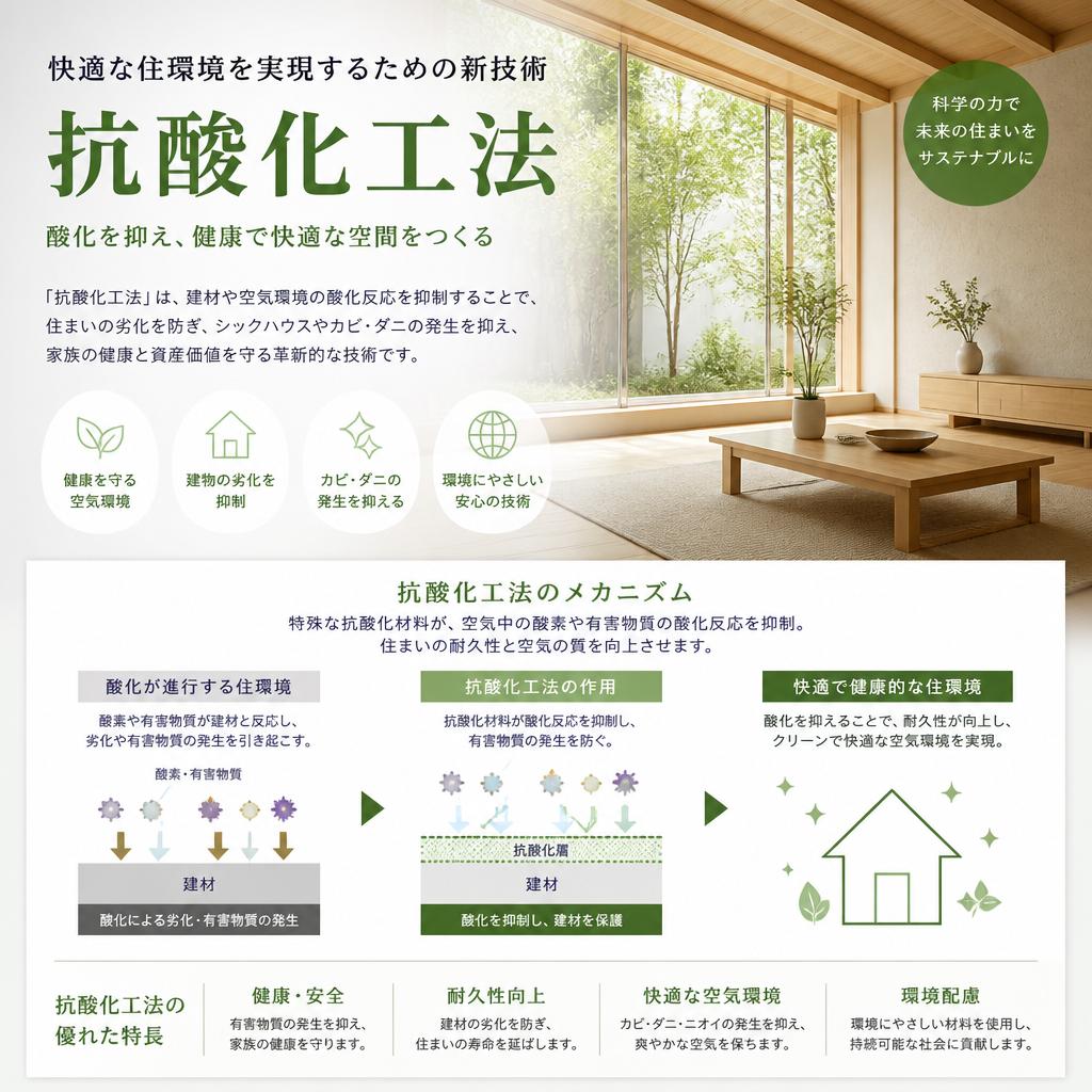 快適な住環境を実現するための新技術「抗酸化工法」