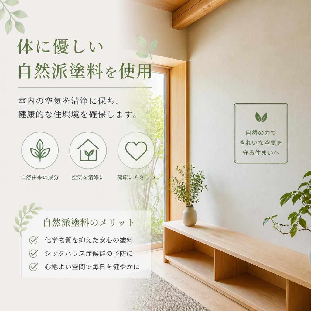 こだわりの自然派塗料