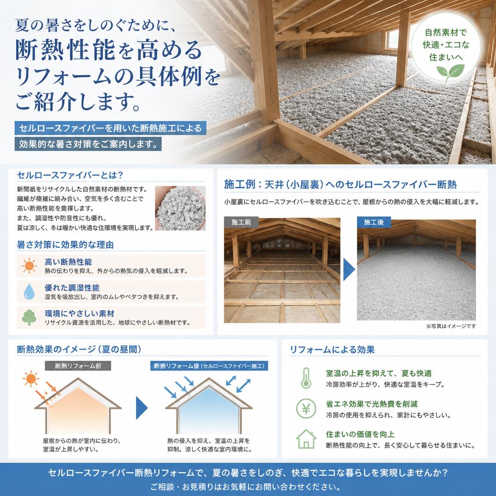 断熱性能を高めるリフォーム